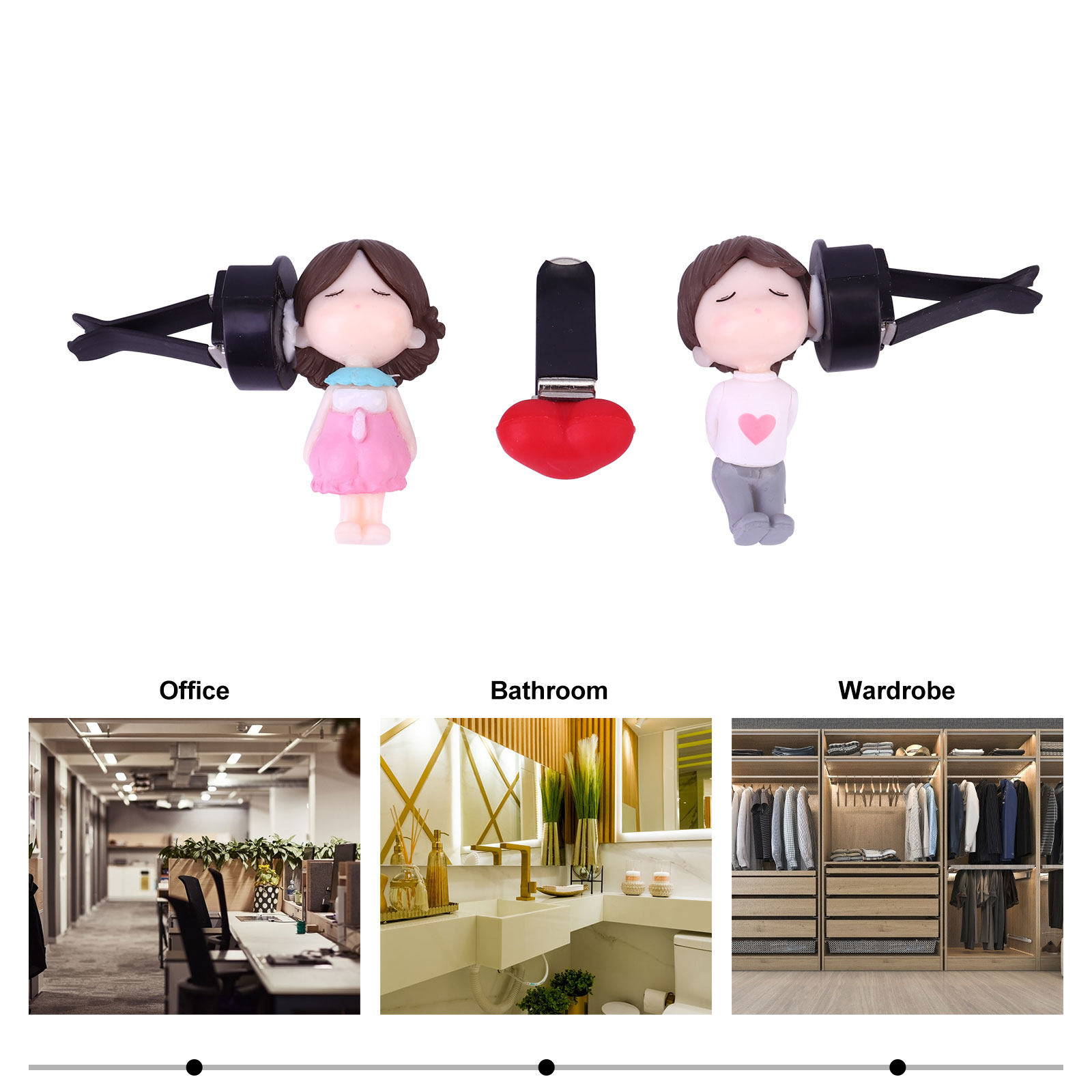 1Set Elegant Couple Car Aroma  - Car Air Freshener recension och pris