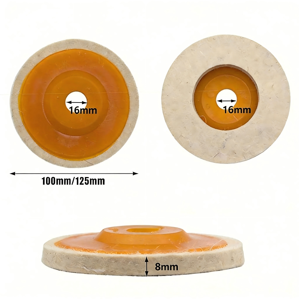 Wool Felt Buff Polishing Wheel - Car Mirror recension och pris
