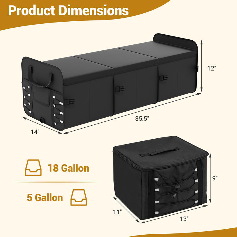 18 Gal Car Trunk Organizer wit - Car Organizer recension och pris