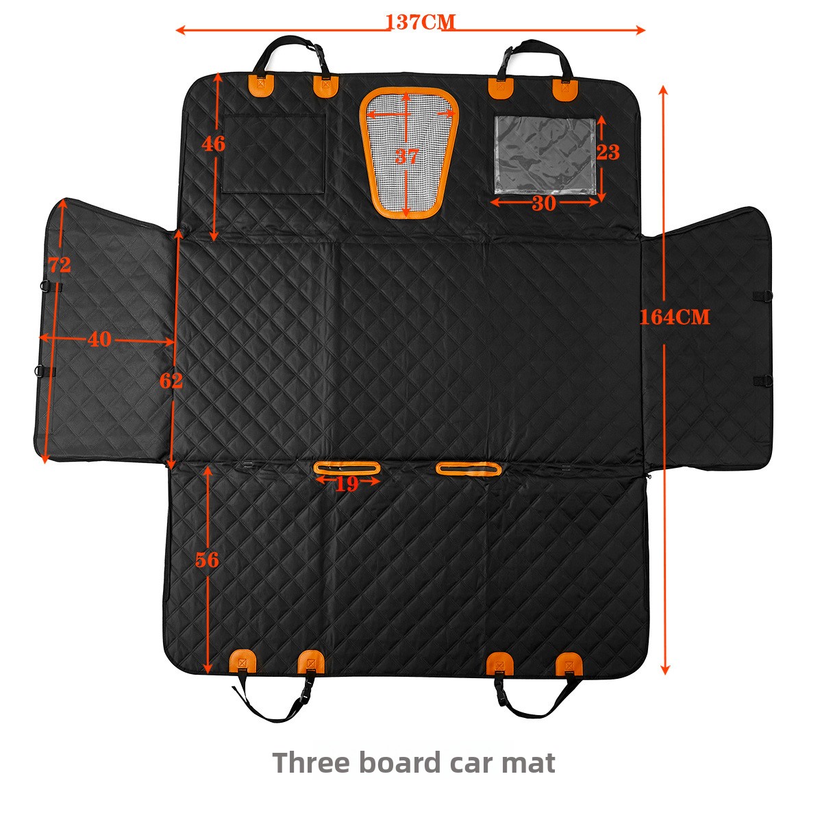 Three-Panel Solid Car Rear-Sea - Car Seat Cover recension och pris