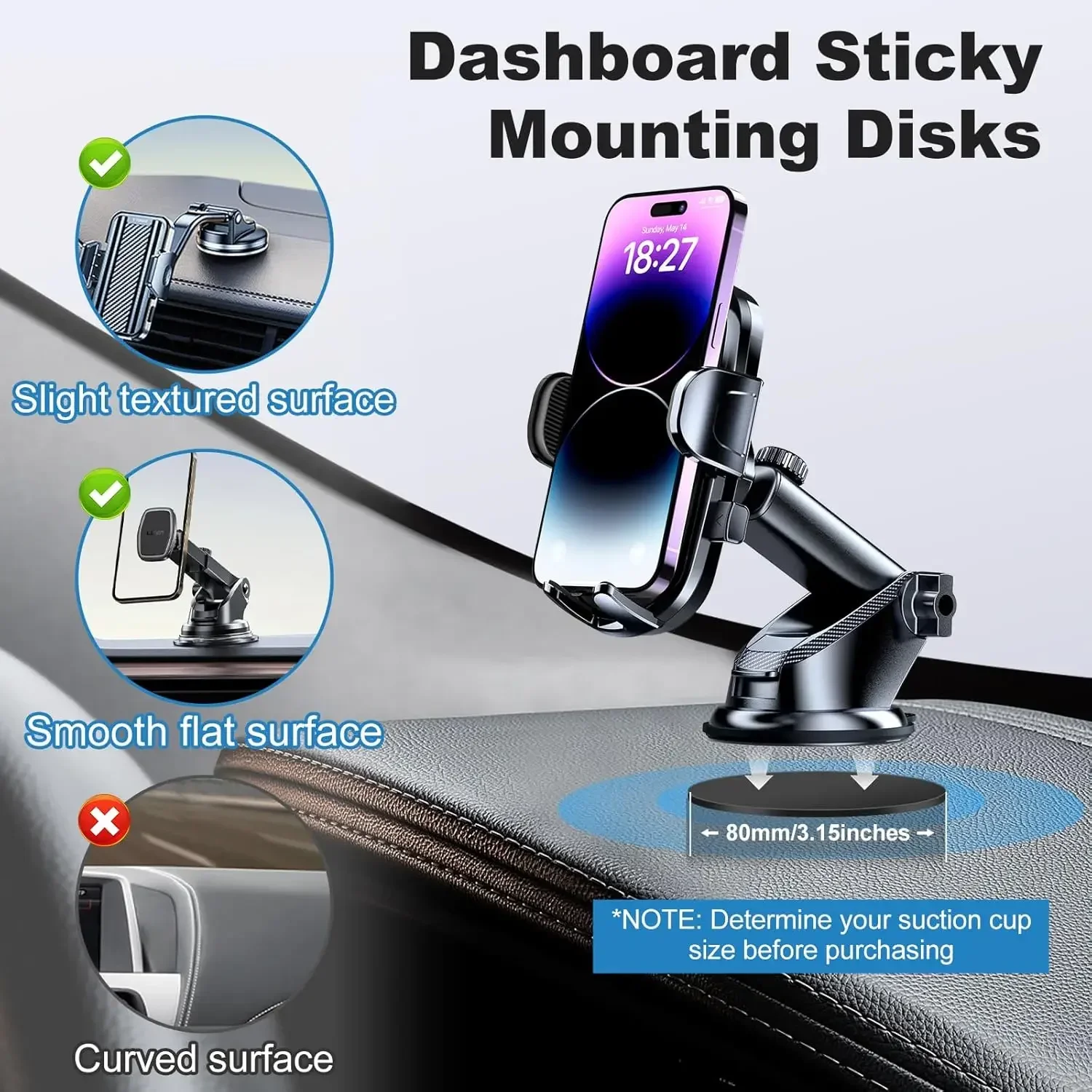 Universal Dashboard Adhesive S - Car Phone Holder recension och pris