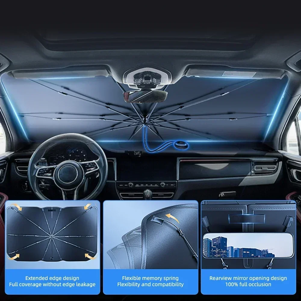 1PC Foldable Car Windshield Su - Windshield Sun Shade recension och pris