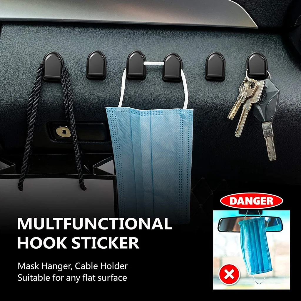 Mini Car Hooks Interior Storag - Car Cable Organizer recension och pris